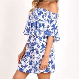 SHOW ME YOUR MUMU Casita Mini Off The Shoulder Dress